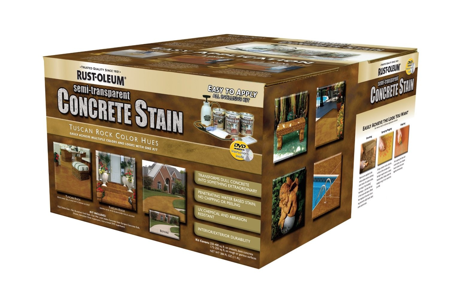 Buy the RustOleum 239411 Concrete Stain Kit ~ Tuscan Rock Hues