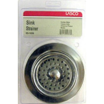 Larsen Heavy Duty Duo Strainer for Kohler Sinks  Chrome Brass   3-1/2"