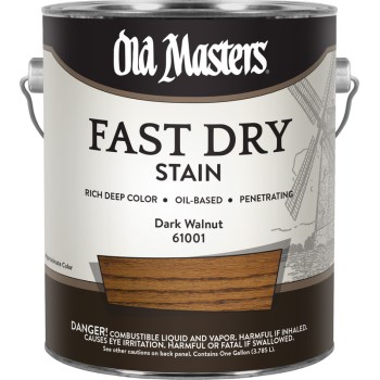 Fast Dry Wood Stain,  Dark Walnut ~ Gallon