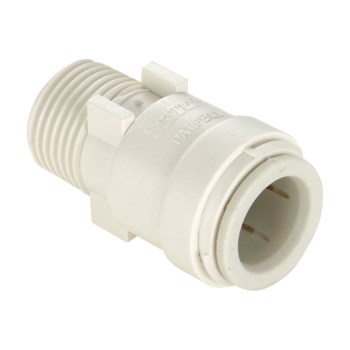 Quick Connect Male Connector, Poly ~ .5" CTS x .5" MPT