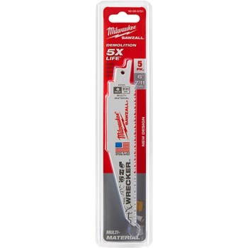 Sawzall Blade, 8 Teeth 6"