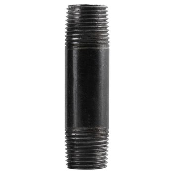 Pipe Nipple, Black Steel - 3/8" x 3-1/2"