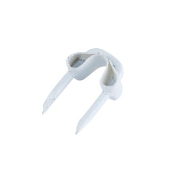 Insulated Wire Staples, White - 1/8", 40pk