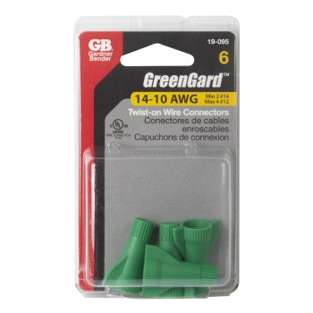 Gardner Bender GreenGard Wire Connector, Green - 6 pk