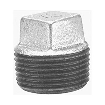 Square Head Plug, Galvanized Steel - 3/8"