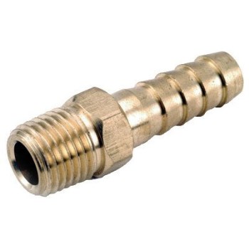 Male Hose Barb, Lead Free Brass - 1/2" x 3/8"