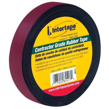 Intertape Rubber Electrical Tape, Black - 3/4" x 22 Ft