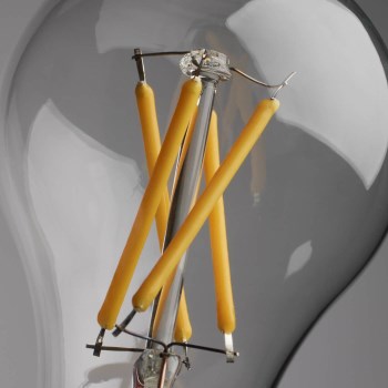 5.5W LED A15 Appliance Bulb, Clear - E12 Candelabra, 2pk