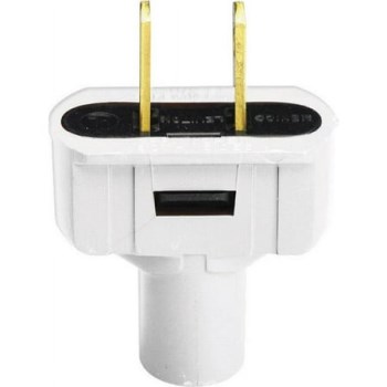 Vinyl Plug  Non-Polarized   White