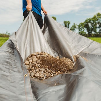 Erickson Gorilla Max Tough Tarp, Silver - 8 x 10 Ft