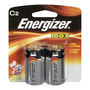 C Batteries, Alkaline - 2pk