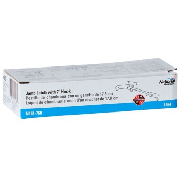 Sliding Door Jamb Latch, Zinc Plated ~ 7" 