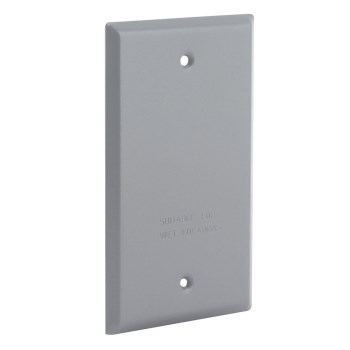 Blank Cover, Weather Proof Single Gang