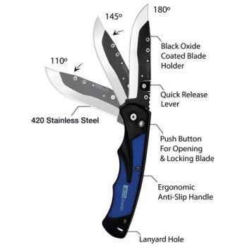 Blue Razor Knife