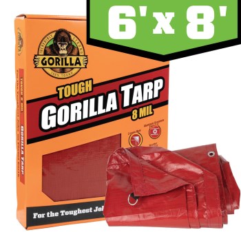 Erickson Gorilla Tough Tarp, 8 Mil - 6 x 8 Ft