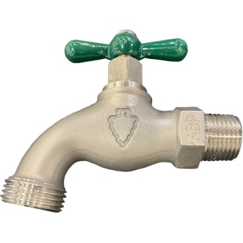 Arrowhead Brass Stainless Steel Hose Bib   1/2" MIP