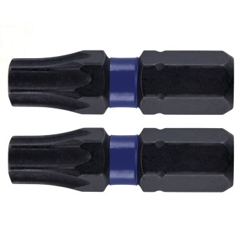 Irwin Impact Performance T30 Torx Insert Bit   1", 2pk