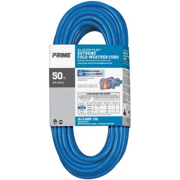 Prime Glacier Flex Cold Weather Cord - 16/3 x 50 Ft