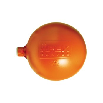 Watts Round Ball Float, Orange     6"