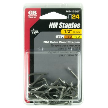 Metal Cable Staple - 1/2", 24pk