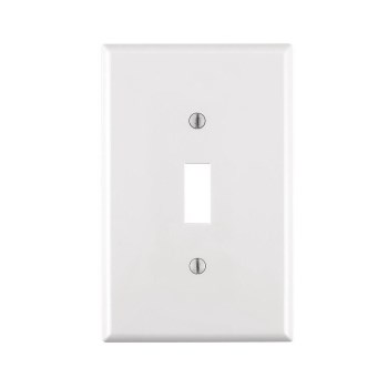 Wall Plate, One Toggle - Midway, White