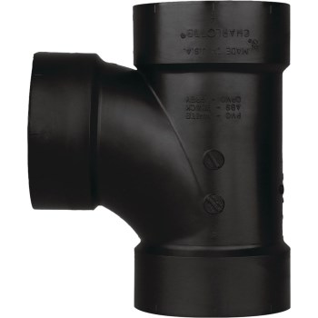 Charlotte Pipe ABS DWV Sanitary Tee  All Hub   2"