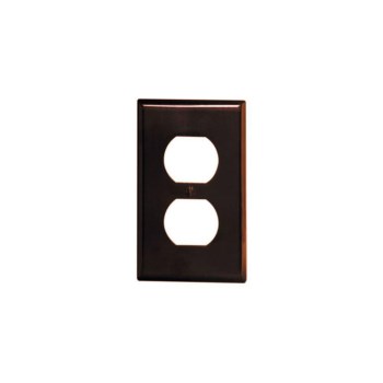 Leviton 1-Gang Duplex Receptacle Wall Plate    Brown