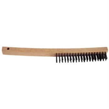 K-T Industries Carbon Steel Bent Handle Brush - 6" x 13-11/16"