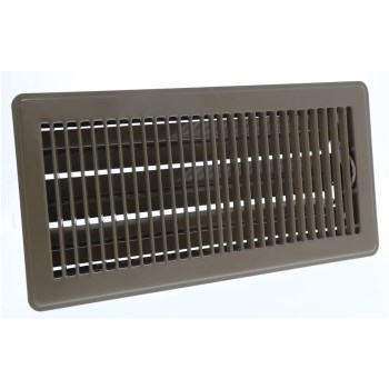 Hart & Cooley Floor Register, Brown - 4" x 12"