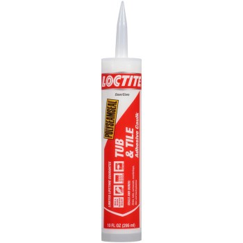 Tub & Tile Adhesive Caulk, Clear - 10 oz