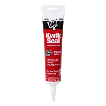 Kwik-Seal Tub & Tile Caulk, Clear