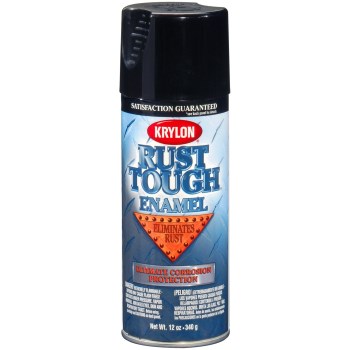 Rust Tough Enamel, Gloss Black - 12 oz
