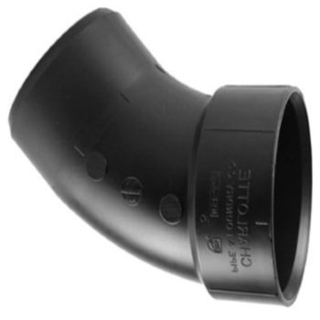 1-1/2 Abs 45d Hubxspg Str Ell