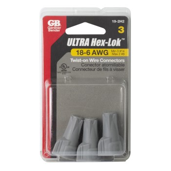Gardner Bender WingGard Wire Connector - Gray, 3pk