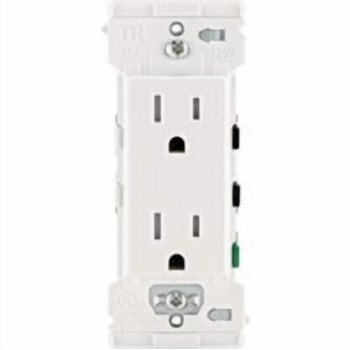 Decora Edge Tamper Resistant Outlet - 15 Amp, White