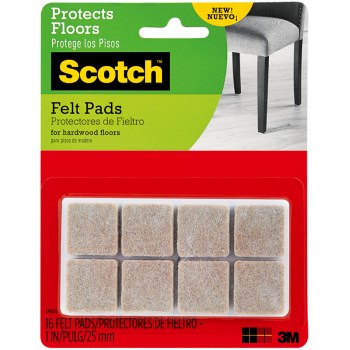 Felt Pad. Beige ~1in.x1in.