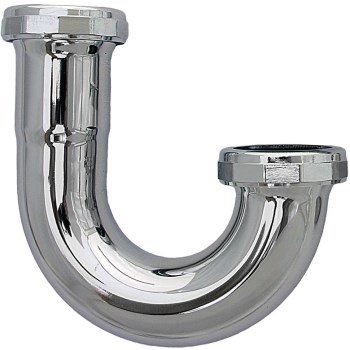 Larsen Chrome Kitchen Drain J-Bend - 1-1/2" OD