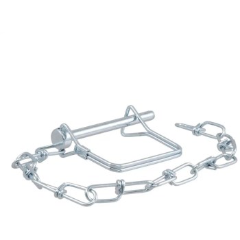 Curt Safety Pin with Chain - 1/4" x 2-3/4", 12" Chain