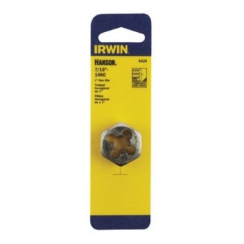 Hex Machine Screw Die, High Carbon Steel - 7/16-14 NC