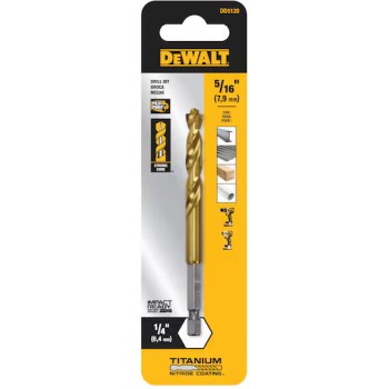 DeWalt Impact Ready Titanium Drill Bit - 5/16"