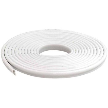 Door & Window Vinyl Gasket Weatherstrip, White ~  1/2" W  x 17 Ft L 