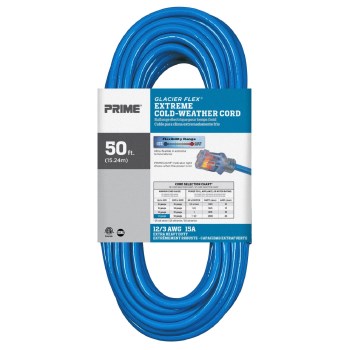 Prime Glacier Flex Cold Weather Cord - 12/3 x 50 Ft