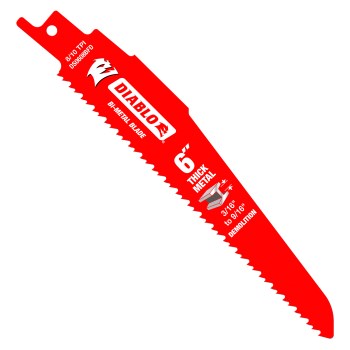 Diablo Steel Demon Reciprocating Blade - 6", 5pk