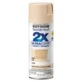 Painter's Touch 2X Spray Paint  Satin Ivory Silk   12 oz
