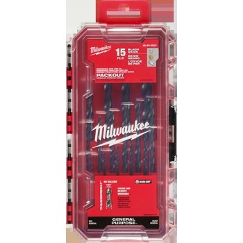 Thunderbolt Black Oxide Drill Bit Set - 15pc