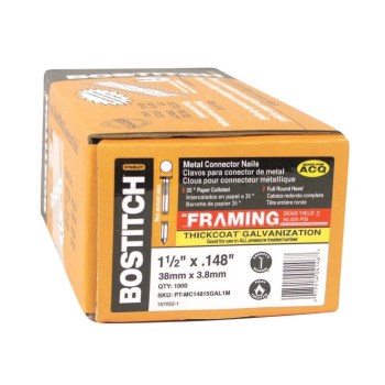 Bostitch Connector Nails, 1-1/2" x .148" - Galvanized