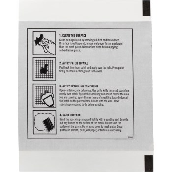 Gorilla Flexible Wall Repair Patch - 4" x 4"