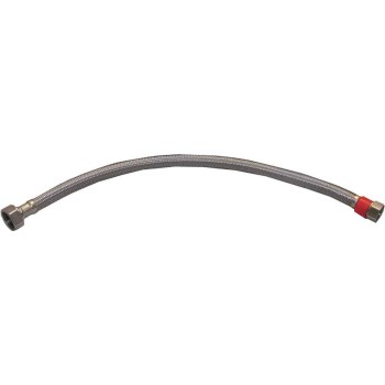 Faucet Connector, Braided SS - 1/2" Comp x 1/2" FIP, 16"