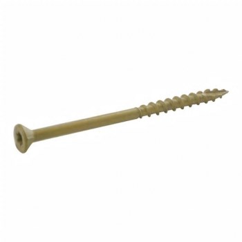 Grip-Rite PrimeGuard Plus #8 x 1-5/8" Tan Exterior Screw - 25 Lb