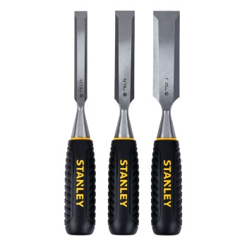Stanley Wood Chisel 3 Piece Set  1/2", 3/4", 1"